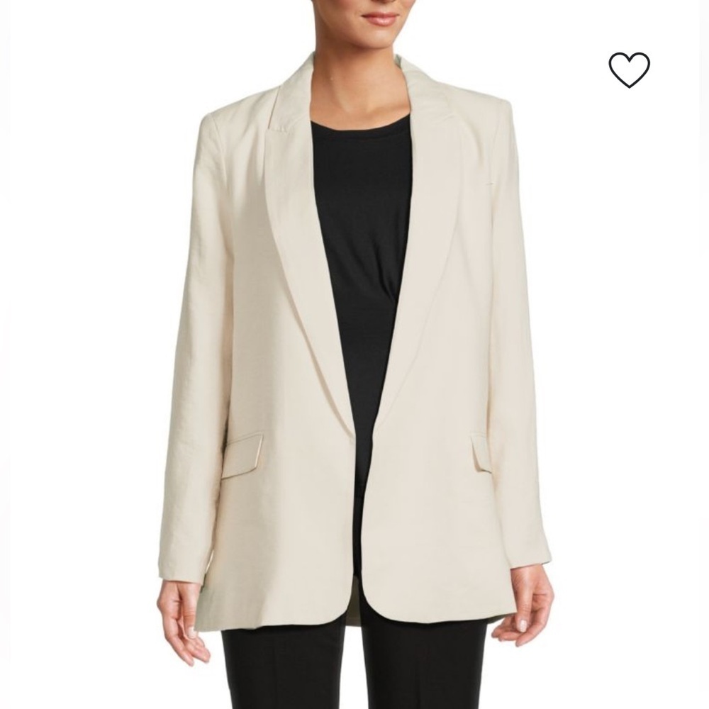 NWOT Truth by Republic Women's Cream Oversized Blazer Size XS